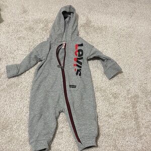 Levi's Heather Gray Kids Footie